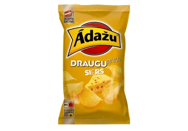 Čipsi ĀDAŽU DRAUGU PAKA ar sieru 180g