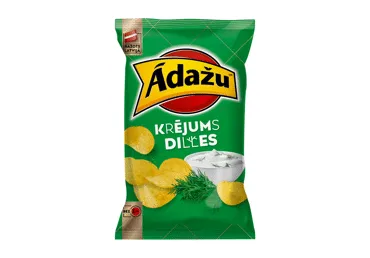 Čipsi ĀDAŽU krējums un dilles 240g