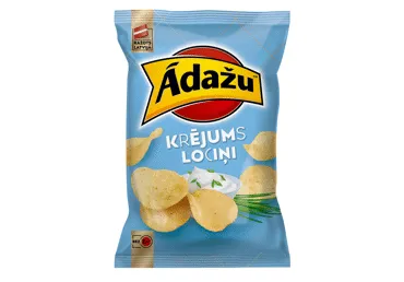 Čipsi ĀDAŽU Krējums&Lociņi 130g