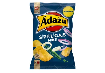 Čipsi ĀDAŽU Sīpolīgais mikss 130g
