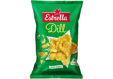 Čipsi ESTRELLA ar diļļu garšu 130g