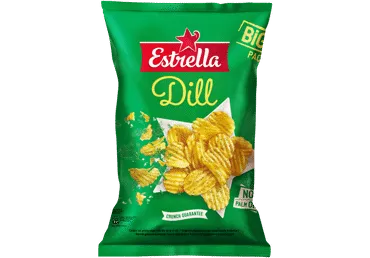 Čipsi ESTRELLA ar diļļu garšu 180g