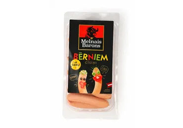 Cīsiņi ar sieru bērniem MELNAIS BARONS 300g