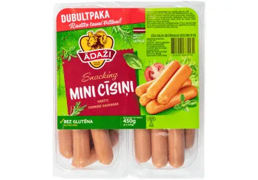 Cīsiņi mini SNACKING ĀDAŽI 450g