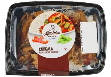 Cūkgaļa Āzijas gaumē ar rīsiem MEISTARA MARKA 350g