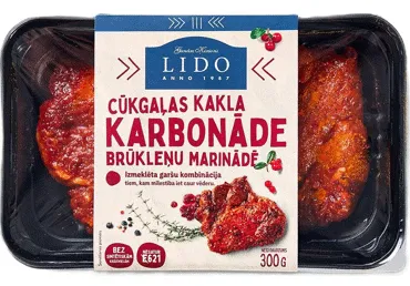 Cūkgaļas kakla karbonāde brūkleņu marinādē 300g