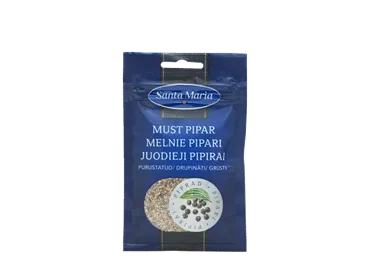 Drupināti melnie pipari SANTA MARIA 18g