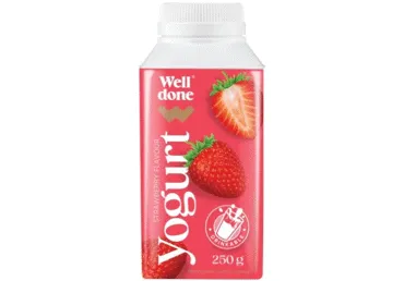 Dzeramais jogurts zemeņu WELL DONE 250g