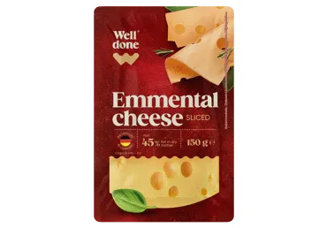 Ementāles siers šķēlēs WELL DONE 45% 150g