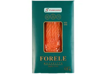 Forele mazsālīta sagriezta ZAMELSONS 125g