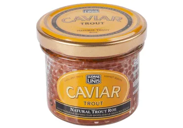 Foreļu ikri dabīgie SUDRABLĪNIS 100g
