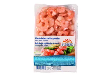 Garneles SUNRISE 100-200 tīrītas, vārītas 225g