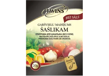 Garšviela šašlikam TWINS bez sāls 20g