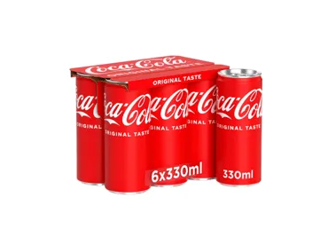 Gāz. dzēriens COCA-COLA skārd. 6x330ml D