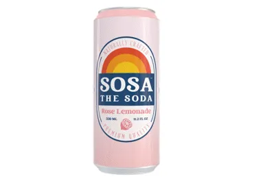 Gāzēts dzēriens SOSA THE SODA Rose 0,33L D