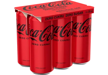 Gāzēts dzēriens COCA-COLA Zero 6x330ml D