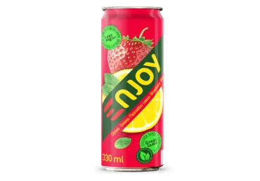 Gāzēts dzēriens ENJOY citronu-zemeņu 0,33L D