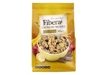 Granola FIBERA ar banānu gabaliņiem,350g
