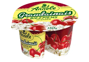 Graudainais biezpiens  ANNELE ar ķiršiem 7% 150g