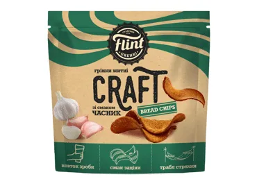 Grauzdiņi Craft ar ķiploku garšu FLINT 90g