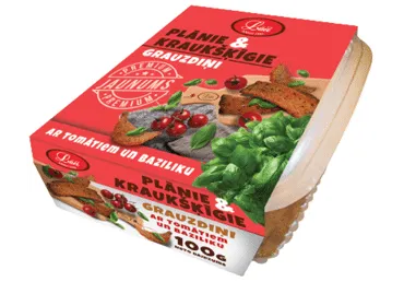 Grauzdiņi plānie tomātu un bazilika Lāči 100g