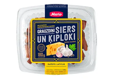 Grauzdiņi siers un ķiploki MARIO 180g
