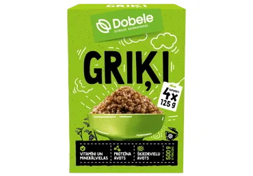 Griķi DOBELE 4x125g