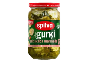 Gurķi saldskābā marinādē SPILVA 460g