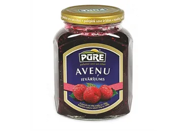 Ievārījums PŪRE aveņu 420g stiklā