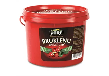 Ievārījums PŪRE brūkleņu 900g spainī