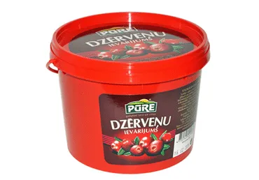 Ievārījums PŪRE dzērveņu 410g spainītī