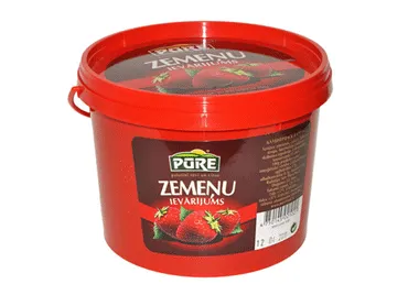Ievārījums PŪRE zemeņu 410g spainītī