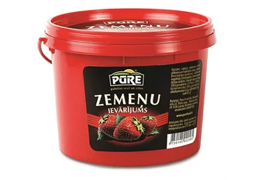 Ievārījums PŪRE zemeņu 900g spainī