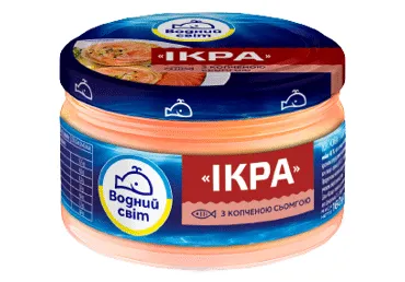 Ikru pasta ar kūpinātu lasi VODNII SVIT 160g