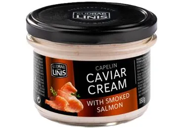 Ikru smēriņš ar kūpinātu lasi SUDRABLĪNIS 
 180g