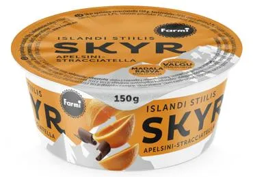 Jogurts FARMI Skyr aplesīnu-straciatella 150g