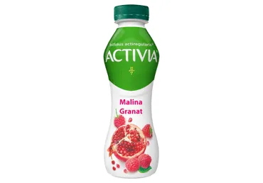 Jogurta dzēriena ACTIVIA avene, granātābols 300g