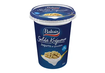 Jogurts BALTAIS saldā krēj.ar graud.400g