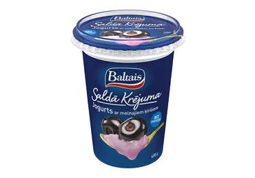 Jogurts BALTAIS saldā krējuma ar ķiršiem 400g