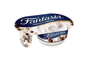Jogurts FANTASIA ar šokolādes bumbiņām 100g