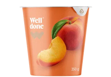 Jogurts WELL DONE persiku 5,1% 350g