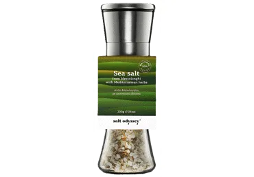 Jūras sāls SALT ODYSSEY Vidusjūras garšaugi 160g