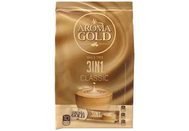 Kafijas dzēriens AROMA GOLD 3in1 10x17g