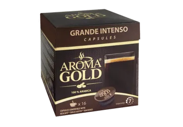 Kafijas kapsulas AROMA GOLD Grande Intenso 128g