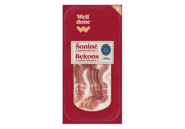 Karsti kūpinās bekons WELL DONE 100g