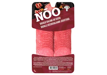 Karsti kūpināta cūkgaļas salami Vasaļu ar sieru NOO 90g