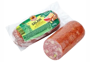Karsti kūpināta salami ar sieru un pistācijām ĀDAŽI 400g
