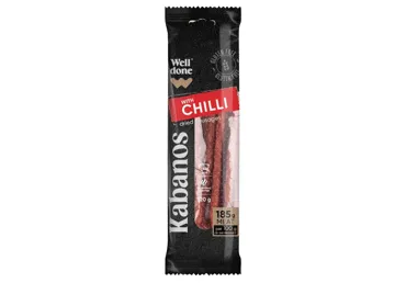 Karsti kūpinātas Kabanos desiņas ar čili WELL DONE 120g