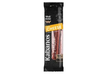 Karsti kūpinātas Kabanos desiņas ar sieru WELL DONE 120g