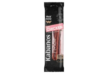 Karsti kūpinātas Kabanos desiņas ar vistu WELL DONE 120g